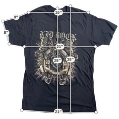 Kid Rock Rock N Rebels Tour 2009 Double Sided Graphic Band T Shirt Men’s XL