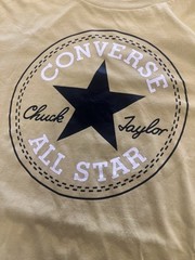 Converse T-shirt L Men’s Logo Front Oversized Loose Fit Y2K