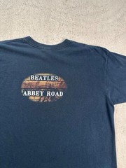 Vintage 90’s The Beatles Abbey Road Faded Black Double Sided Band T-shirt