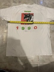 Rolling Stones Europe 1990 Tour Shirt L Brokum Single Stitch Band Rap Tee