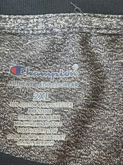 Champian Mens Shirt Two Xtra Large Appliqued Script Logo Easy Care Stretch Blue