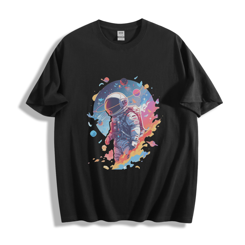 Cosmic Astronaut T-Shirt – Vibrant Space Odyssey Unisex Tee