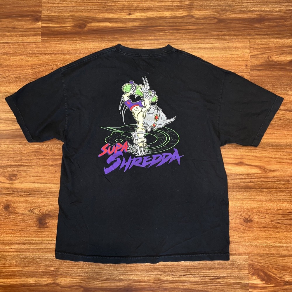 Mens Drone T Shirt Supa Shredda T Shirt Black Shredder Super Size XL