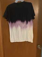 Hollister Must-Have Men’s Black Purple White Tie-Dye Crew Neck T-Shirt M (3-83)