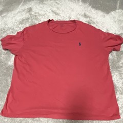 Polo Ralph Lauren Men’s Red Solid Crew Neck Short Sleeve Logo T-Shirt, Size L