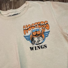 Men’s Hooters Brand T-shirts Size Small One White One Tan Brand New