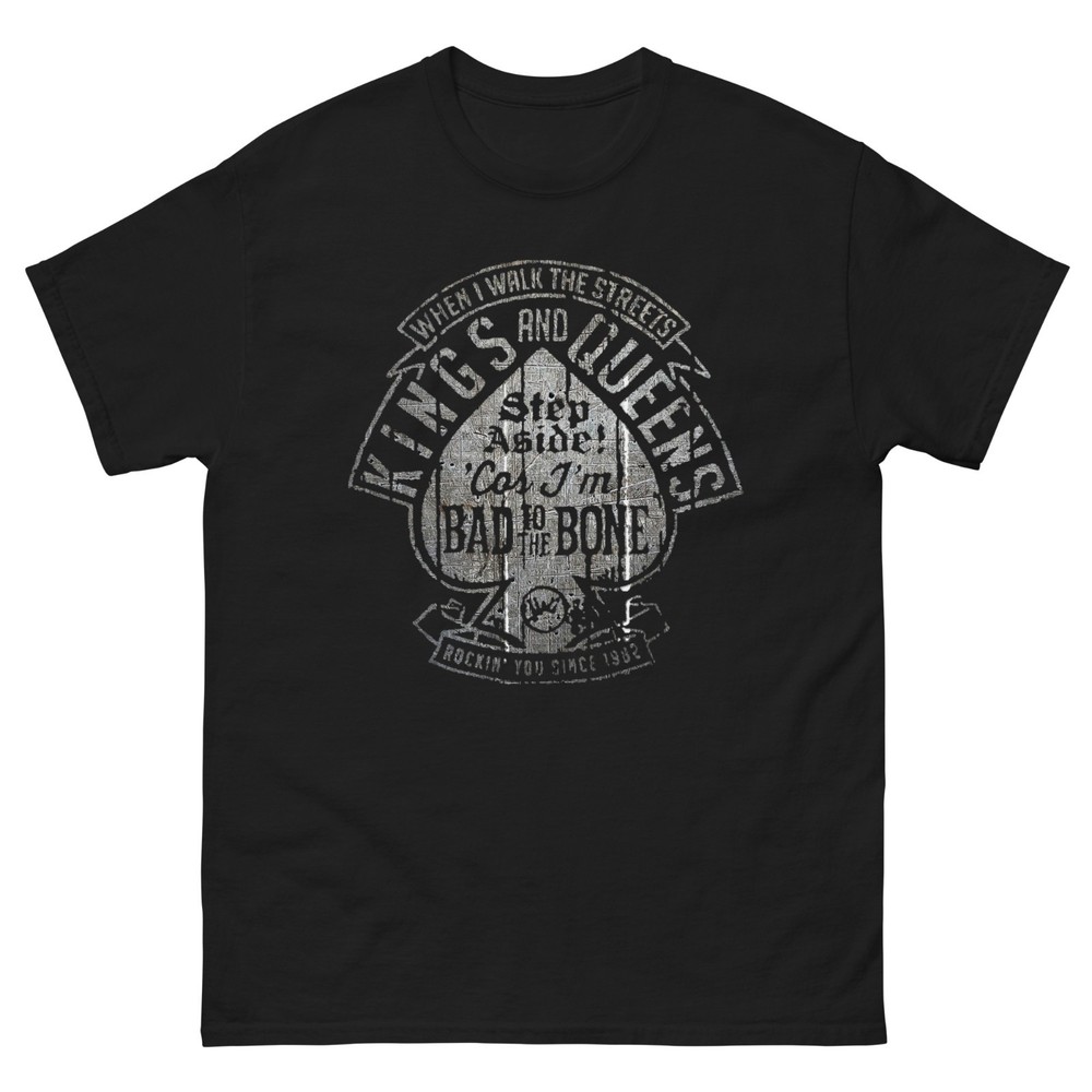 New Mens Black Classic T-Shirt “Kings & Queens” S, M, L, XL, 2XL, 3XL, 4XL, 5XL