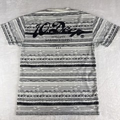 10.Deep Nightwork T-Shirt Mens XL Graphic Stripe Tee White Black Skate Retro