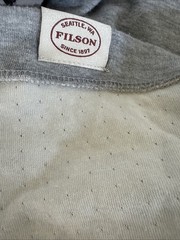 Filson Shirt Mens Gray Double Layer Henley Thermal Long Sleeve Midweight XS