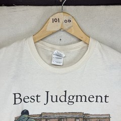 Documentary T Shirt Mens Medium Best Judgement: Ladd School Lessons Ivory Cotton