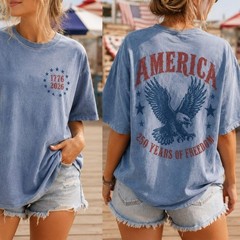 Comfort Colors America Eagle Shirt, 250th Anniversary Tee, Patriotic Western Shi