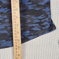 Kenneth Cole Men’s Active Tech Shirt S/S Stretch Breathable Soft Navy Camo