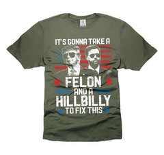 Trump Vance Shirt Felon Hillbilly Shirt Funny Political Gifts Republican Gifts