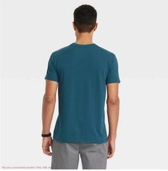 Goodfellow & Co Men’s Short Sleeve Every Wear Tee Shirt LARGE Thunderbolt Blue