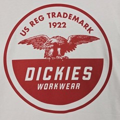 Dickies Workwear SHIRT Mens 2XL XXL White Casual America Eagle Distressed NWT