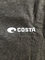 New Costa Del Mar T Shirt Charcoal Gray Short Sleeve Born On The Water Men Large