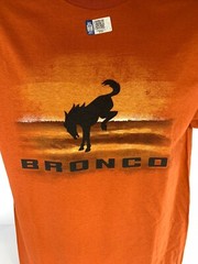 2021 2022 Ford Bronco T-Shirt – Burnt Orange Desert w/ Black Emblem & Script