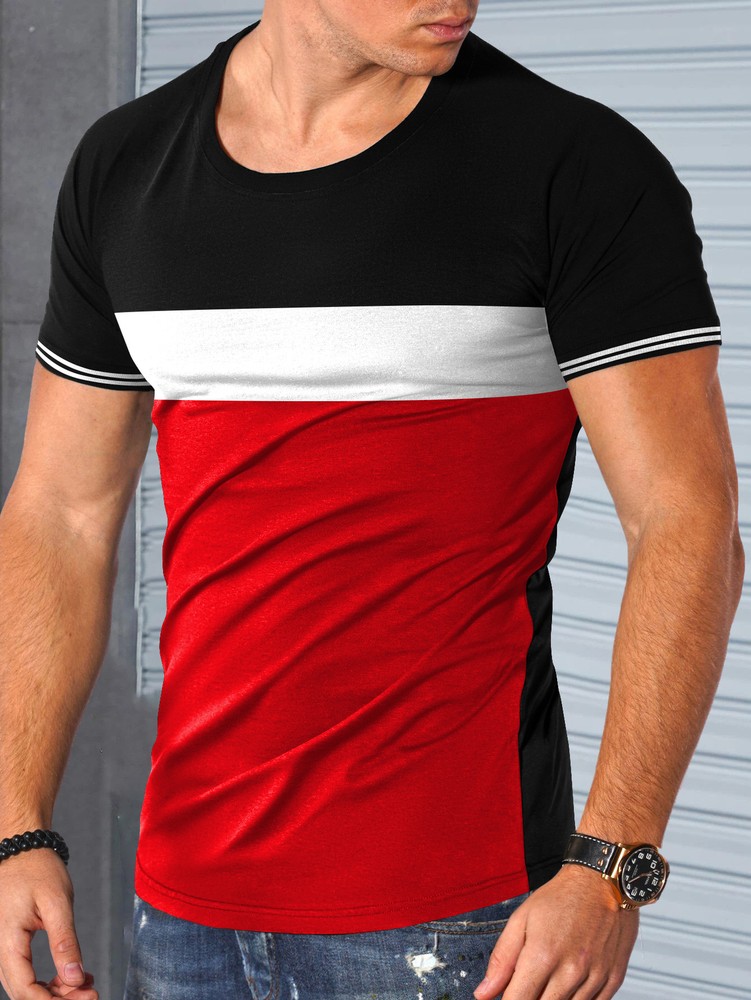 Men’s Short Sleeve T-Shirt Classic Casual Slim Round Neck Shirts