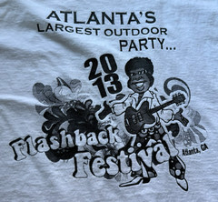 Atlanta Flashback Festival 2013 T Shirt Sz Large Music Concert Georgia Party Tee