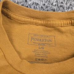 Pendleton Woolen Mills Shirt Adult Large Gold Double Side Short Sleeve Cali Bear