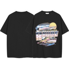 46Style RHUDE High Quality 100% Cotton Short Sleeve Men Women Polo T-Shirt S-2XL