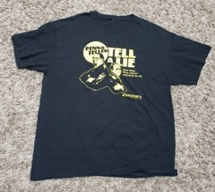 Lot of 2 Discovery Channel – Penn & Teller Tell A Lie – Black T Shirt Sz Large