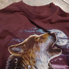 Vintage 1980s T-shirt Biker Motorcycle Graphic USA Made Maroon Size Large VG