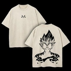 Dragon Ball 2026 New Hot Vegeta Anime Men Washed T-Shirt Harajuku Summer Cotton