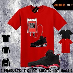 Tee Shirt Matching AJ 6 Infrared Salesman 2026 Match Sneaker Sneakerhead Therapy