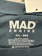 Mad Engine Ski Big Bear Shirt Mens XXL Blue Winter Wonderland Graphic Tee