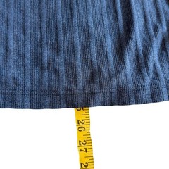 90’s Alfani Mens Small Blue Ribbed Knit Long-Sleeve Crewneck Shirt 100% Cotton