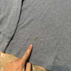 Double RL Ralph Lauren Shirt Mens XL Blue Thermal Waffle Henley Long Sleeve RRL