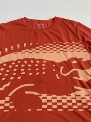 Lacoste x Novak Djokovic Shirt Mens 4XL Croc Graphic Orange Tennis Tee Outdoor