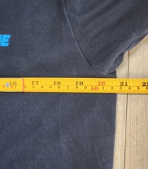 Finish Line Logo T-Shirt Mens Sz Medium Short Sleeve, Black, Crew Neck, Cotton
