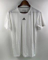 Adidas Men Short Sleeve Crew Neck The Go To Performance Tee White XL NWT