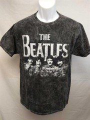 New The Beatles Adult Unisex Mens S-M-L Licensed Black Shirt $24