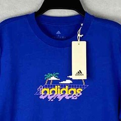 Adidas Men’s Small Crew Neck T-Shirt Multi Sport Team Royal Blue NEW