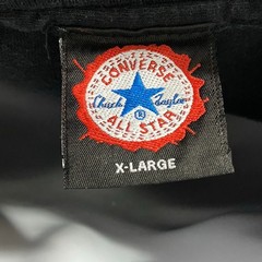 Converse Chuck Taylor Black Shirt Mens Size XL Vintage Hightop Heavy Ink 1994