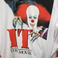 It The Movie T Shirt Clown Mens Long Sleeve Small 34/36 Graphic Sleeve Pennywise