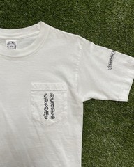 90s vintage old Chrome Hearts authentic Scroll Logo T shirt White size S