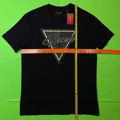 GUESS Los Angeles Men’s Short Sleeve T-Shirt Size LARGE Black 100% Cotton NEW