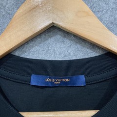Louis Vuitton Shirt T-Shirt Mens M Black Logo Graphic Cotton Streetwear Summer