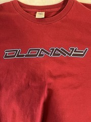 Y2K Old Navy Red Logo Graphic Print Men’s Crew Neck Short Sleeve T-Shirt XL