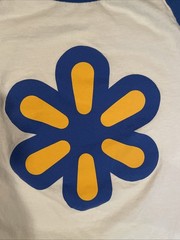 walmart logo (global People Associate 2025) baseball t shirt Size M