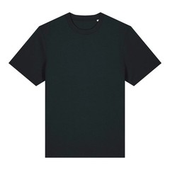 Sparker Organic Black Cotton Heavy T-Shirt Short Sleeve Crew Neck Stanley Stella