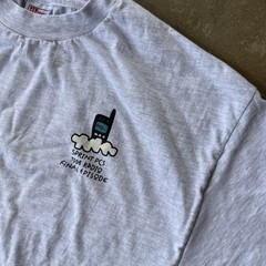 VINTAGE Sprint PCS Radio Sony Connect Tech Shirt Wireless 1998 XL DEADSTOCK