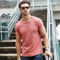 Men T-shirt Casual Soft Fitness Summer Thin T-shirts Men’s Home Clothes O-Neck S