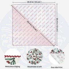 4 Pcs 21″x21″ Cotton Bandana for Women, Super Soft Textured Fabric, Kerchief,…
