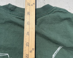 Men’s Starbucks T-Shirt Green Solid M Coffee Cafe Drip Espresso Spell-Out Logo
