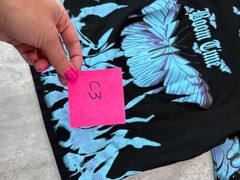 Shaka Active T-SHIRT L Vintage 90s Y2k Kingdom Graphic Butterfly Blue M